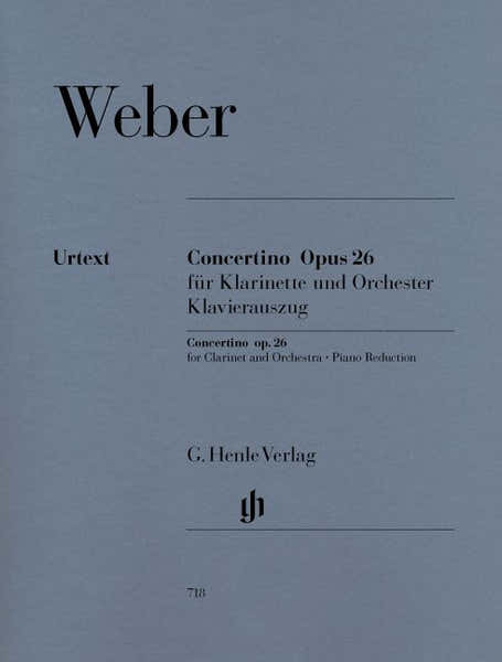 Weber C.M.V. - Concertino Op. 26 For Clarinet And Orchestra
