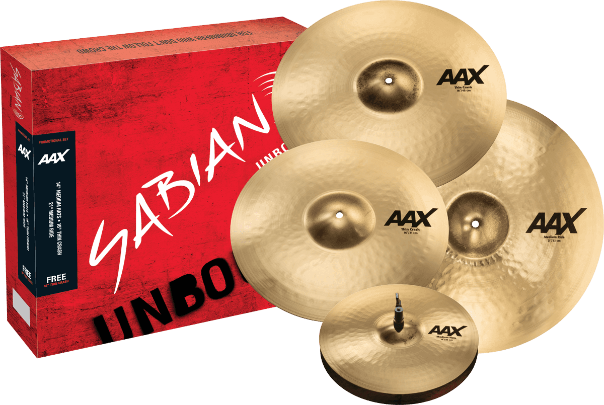 255XCPB Pack AAX Set Promozionale 14/16/21 + 18" +9 Giorni Di Prova DRUMEO