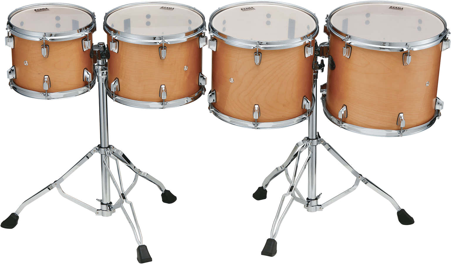 MID-PITCHED 4PC CONCERT TOM SET VINTAGE ANTIQUE MAPLE