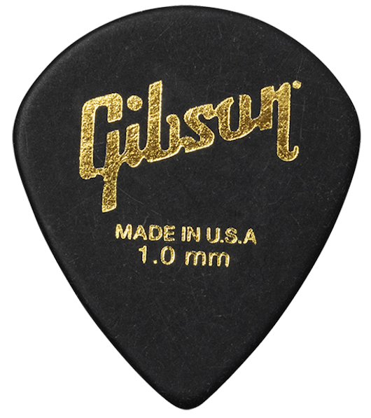 Plettri per chitarra Modern confezione da 6 neri 1.0mm plettri per chitarra