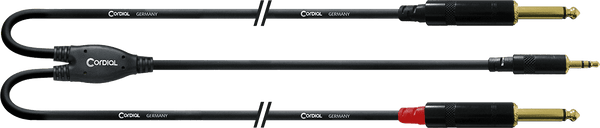 Cavo Y Sdoppiatore Minijack Stereo/2 Jack Mono Lunghi 3 M