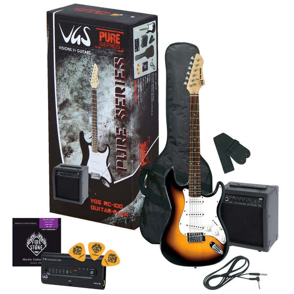 Chitarra Elettrica Rc-100 Guitar Pack 3-Tone Sunburst