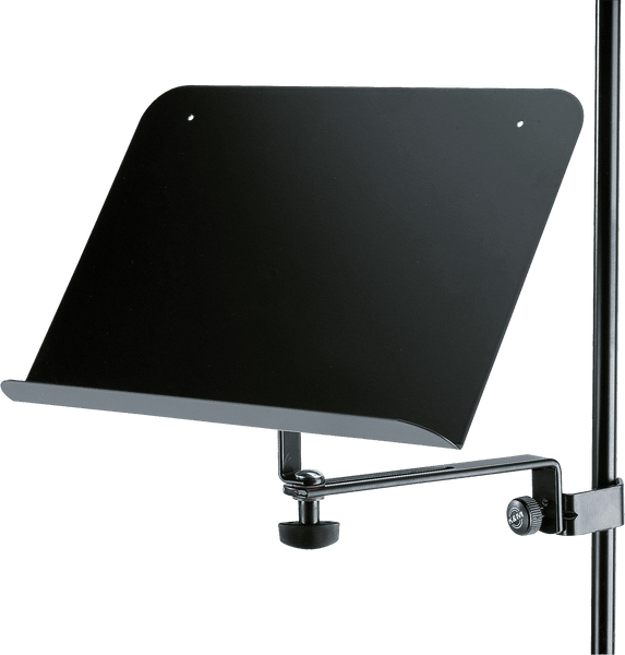 K&M 11520-000-55 SHEET MUSIC AND DOCUMENT HOLDER BLACK FOR STANDS