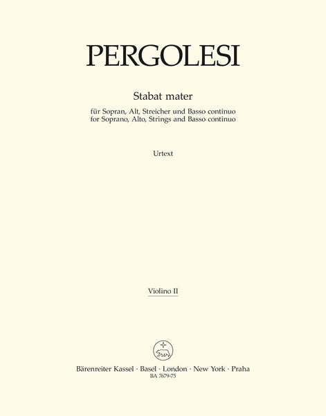 PERGOLESE G. B. - STABAT MATER - VIOLON 2