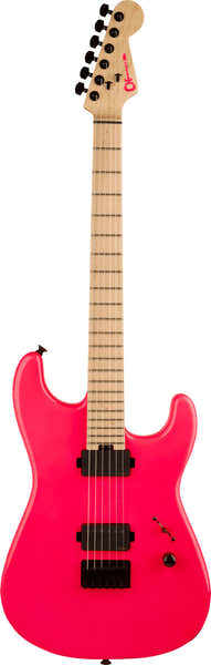 LTD Sean Long Firma Pro-Mod San Dimas Style 1 HH HT M MN Rosa neon