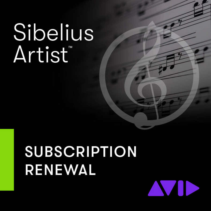 Rinnovo dell'abbonamento Artist di Sibelius 1Y