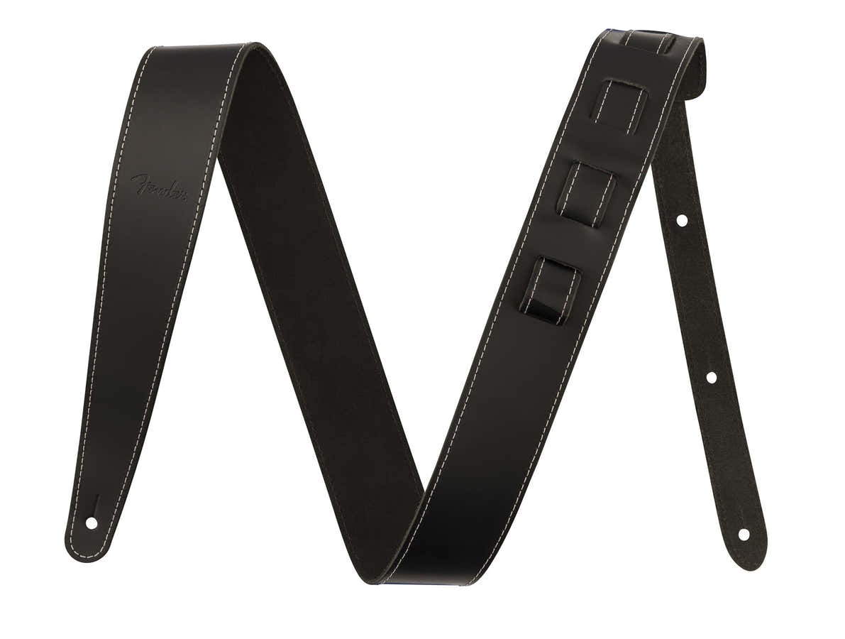 2" Tracolla in pelle Essentials nera