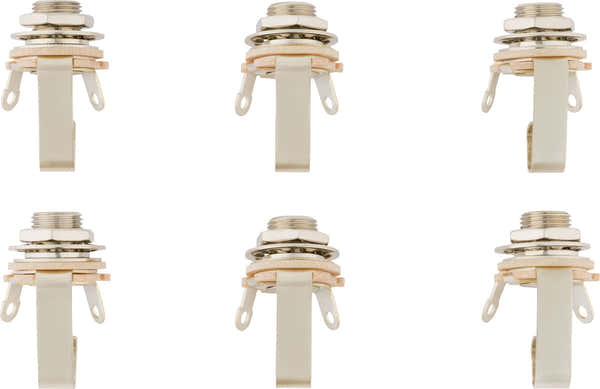 Presa di uscita per chitarra da 1/4" a 2 conduttori (confezione da 6)