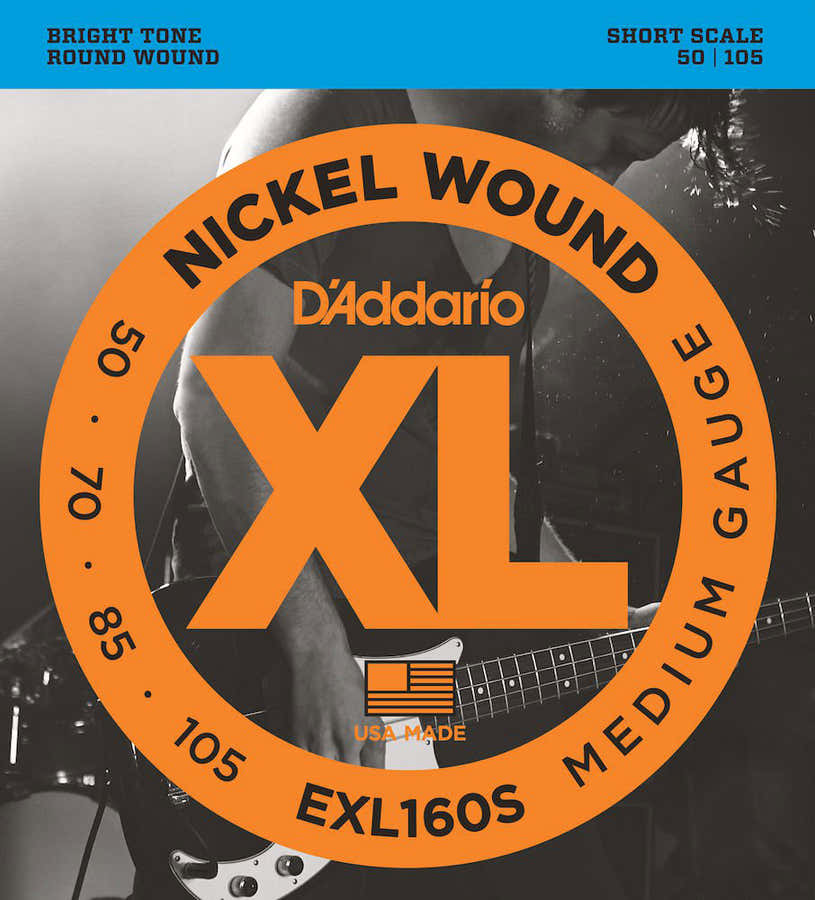 EXL160S corde avvolte in nickel scala corta tensione media 50-105