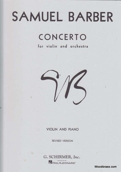Schir Barber S. - Concerto For Violin And Orch - Violon Piano