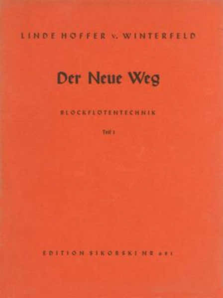 HOFFER-VON WINTERFELD L. - DER NEUE WEG - ALTBLOCKFLOTE