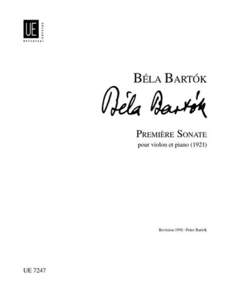 Bartok B. - Prima sonata - Violino e pianoforte