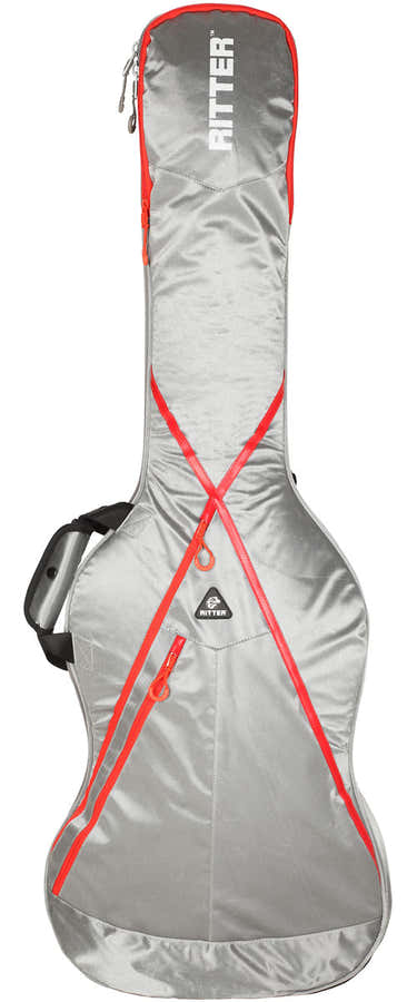 Custodia Basso Elettrico Grigia & Rossa
