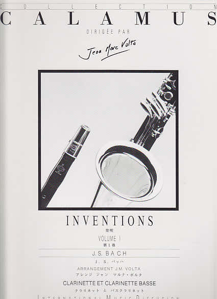 Bach - Inventions Vol.1 Pour Clarinette et Clarinette Basse