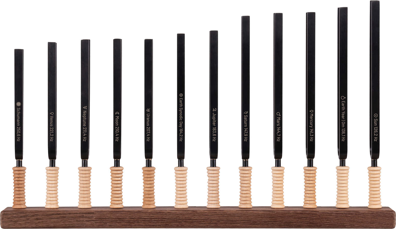 STF-PL12 - Set di 12 diapason accordati della scala Planetary Universal