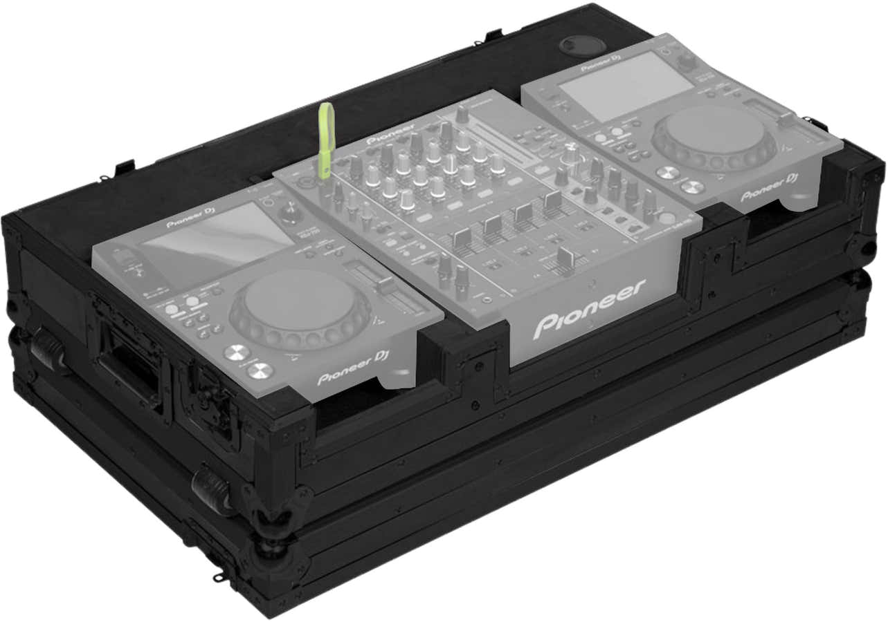 Flight Consolle 10/12'' XDJ700 e DJM750 W Nero