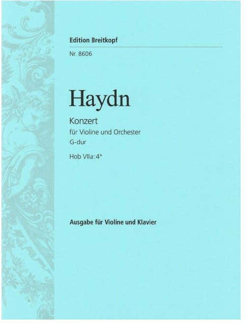 Haydn J. - Concerto Pour Violon En Sol Majeur Hob Viia:4 - Violon Piano