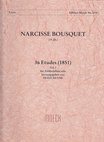 Bousquet N. - 36 studi (1851) Vol. 1 - Flauto dolce contralto