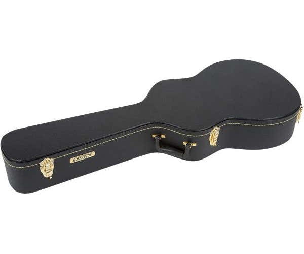 G6296 Custodia flat top per risonatore a manico tondo, nera