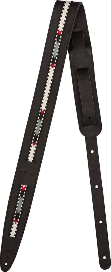 Paramount Cinghia in pelle per acustica nera