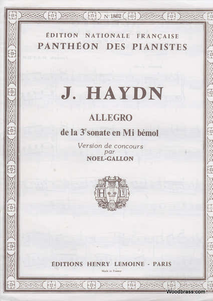 Haydn Joseph - Allegro (3eme Sonate) - Piano