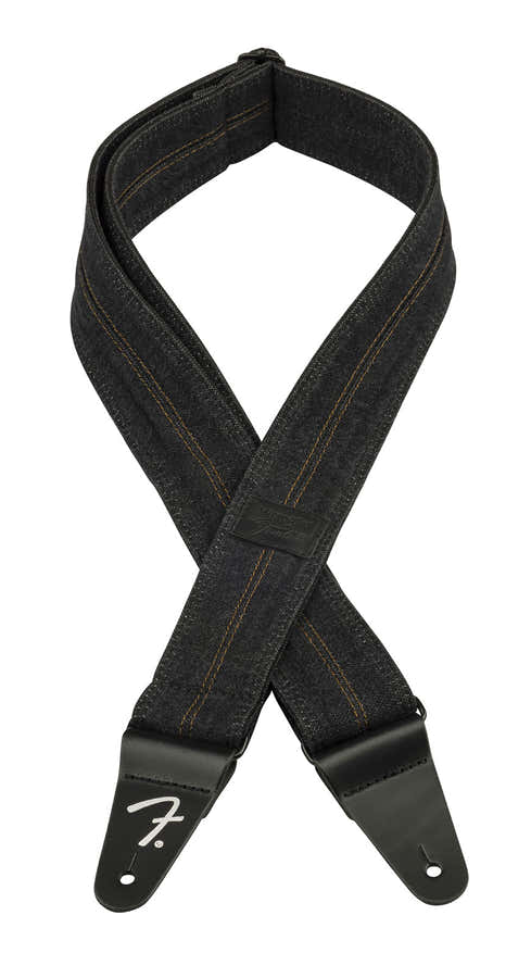 x Tracolla in denim Wrangler Nero slavato Cucitura