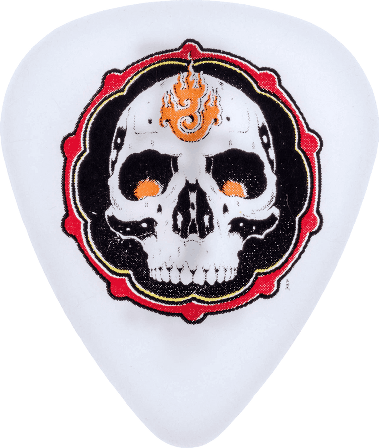 36 x 0,60mm Blackline II Alan Forbes Flame Skull Bianco
