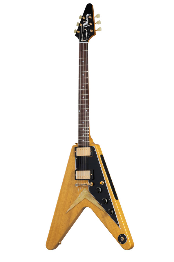 Flying V Korina 1958 Battipenna nero Natural CSHR