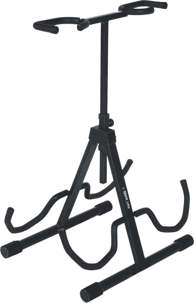 Quiklok QL694 UNIVERSAL DOUBLE GUITAR STAND BLACK