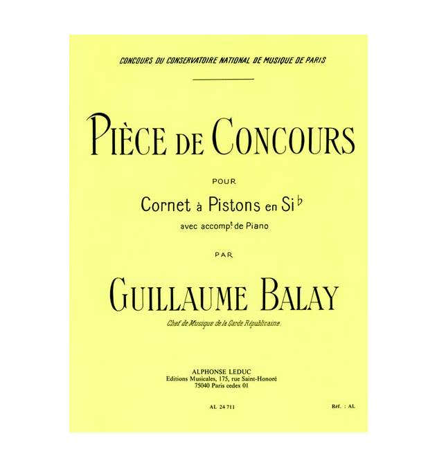 Balay Guillaume - Piece De Concours - Cornet & Piano