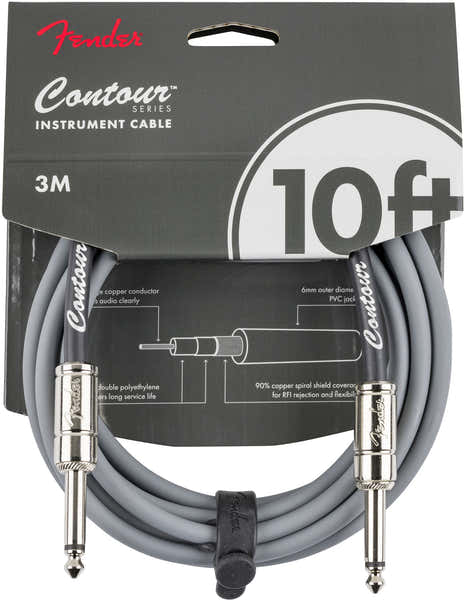 Fender Contour 10' Cable Inca Silver