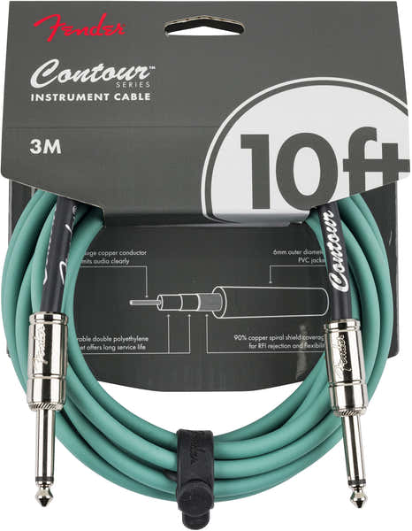 Fender Contour 10' Cable Sherwood Green