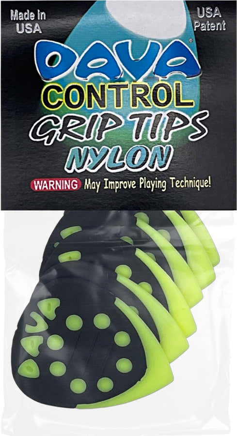 Plettri Grip Tips Nylon Sacchetto da 6 Pezzi