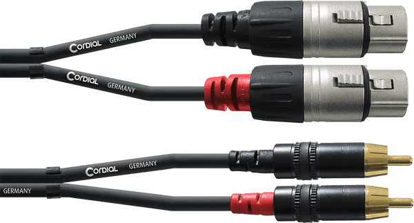 Cavo Audio Doppio XLR Femmina/RCA 1,5 M