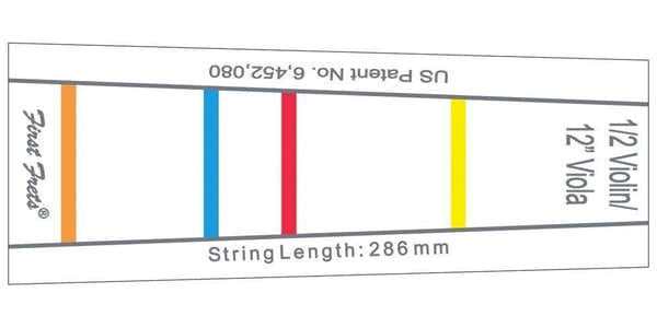 Segnaposizioni Per Tastiera First Fret 33 MM Per Violino 3/4 E Viola 33 CM (13")