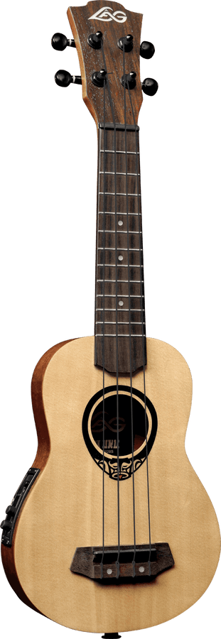 Tiki Baby Tku150Se Ukulele Baby-Soprano Fondo Arcuato Sottile Elettrico
