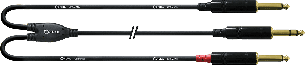 Cavo Y Sdoppiatore Jack Stereo/2 Jack Mono 6 M