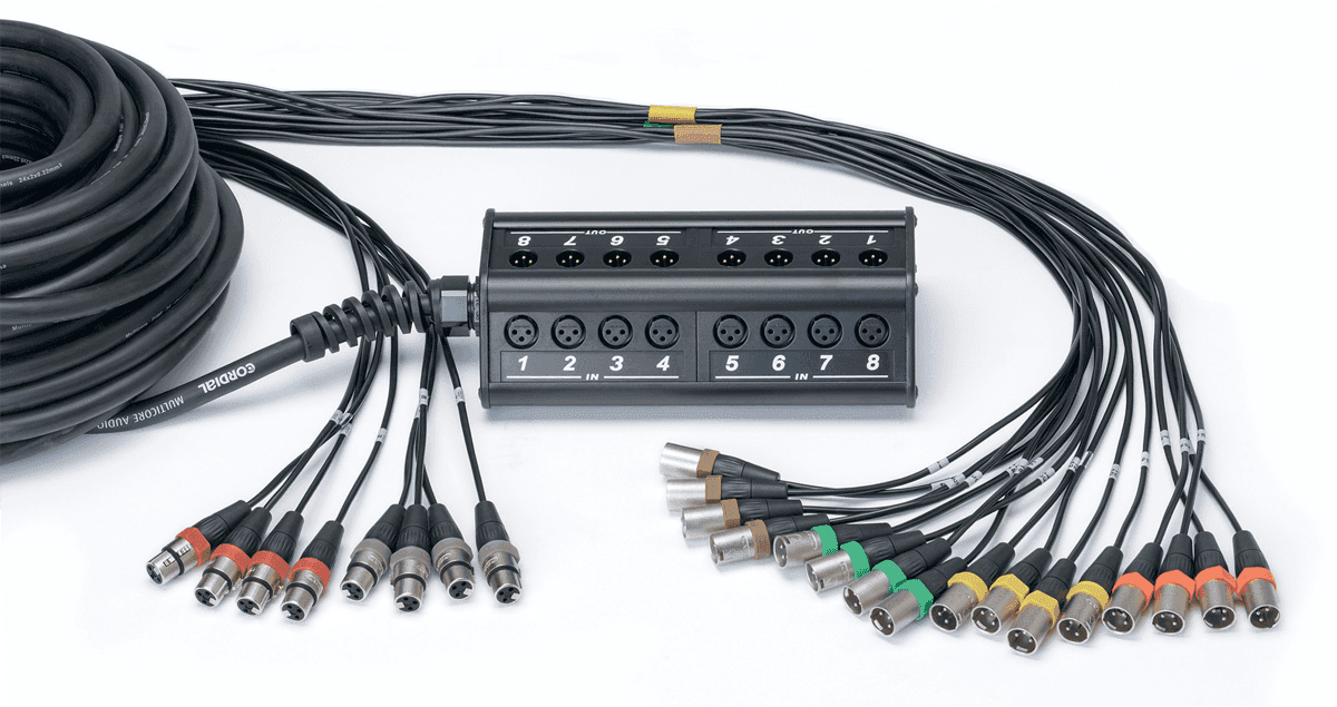 Box da Palco 16 Ingressi 8 Uscite Cavo XLR 30 M