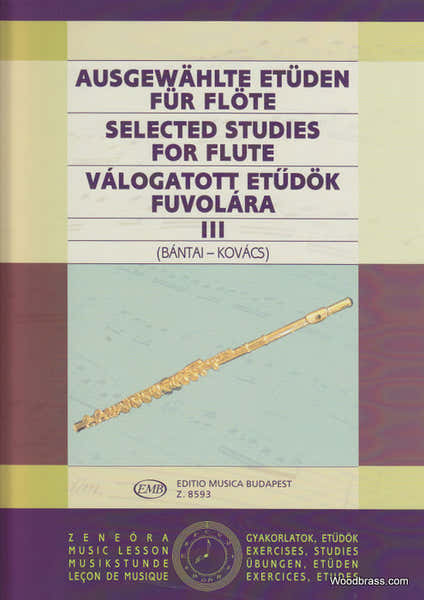 EMB (Editio Musica Budapest) Bantai / Kovacs - Selected Studies Flute Vol.3 - Flute