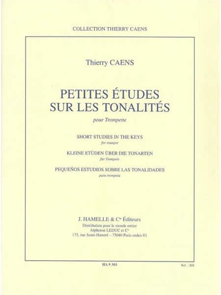 Petites Études Sur Les Tonalités Trompette - Caens