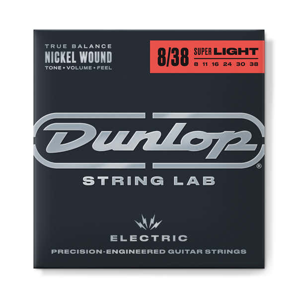 NICKEL PLATED STEEL ELECTRIC STRINGS ELECTRIC SET NICKEL 08-38