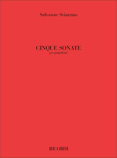 SCIARRINO S. - SONATE PER PIANOFORTE (5)
