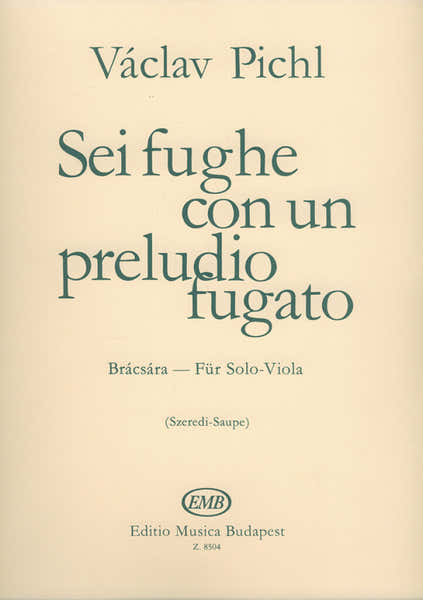 Pichl Vaclav - Sei Fughe Con Un Preludio Fugato - Alto Solo