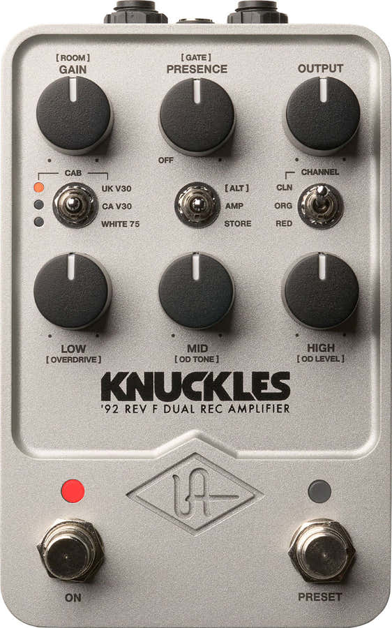 UAFX Knuckles '92 Rev F Amplificatore Dual Rec