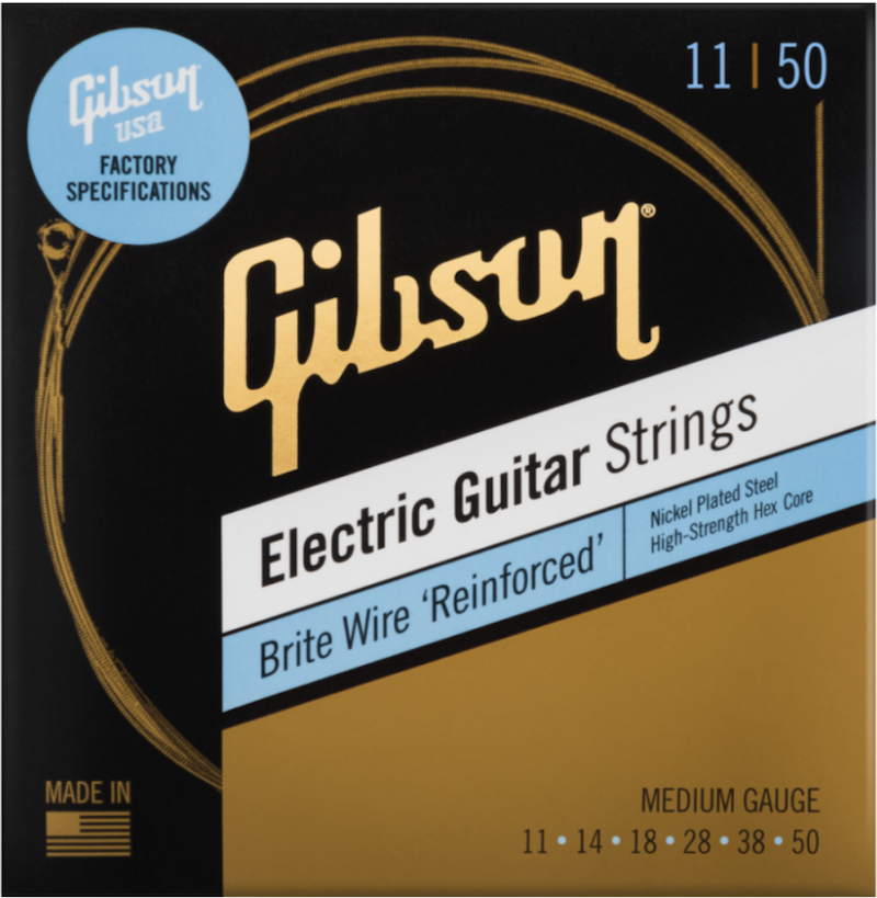FACTORY SPEC STRINGS BRITE WIRE 'REINFORCED' ELECTRIC GUITAR MEDIUM