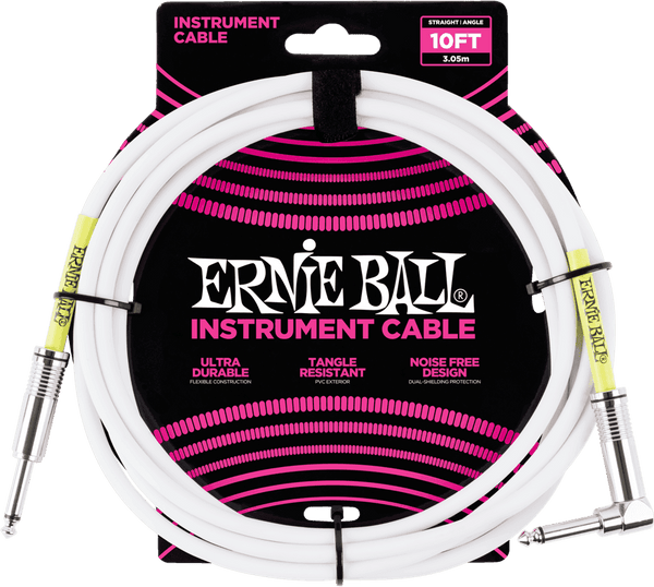Cavi Strumento Classic Jack/jack Angolato 3M Bianco