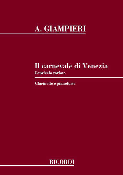 Giampieri A. - Carnevale Di Venezia - Clarinette