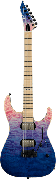 ESP E-Ii M-Ii Hipshot Tremolo Qm Sfumato indaco e viola