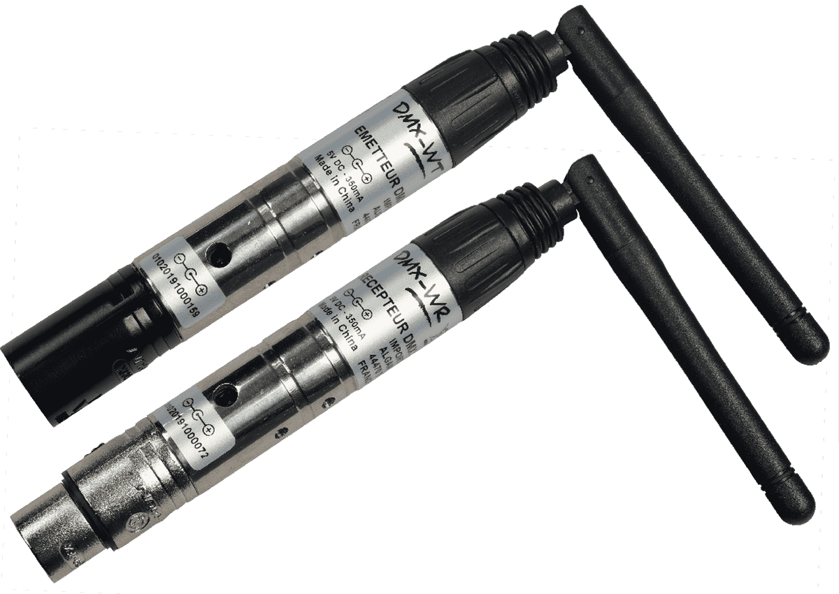 Kit trasmettitore + ricevitore DMX wireless