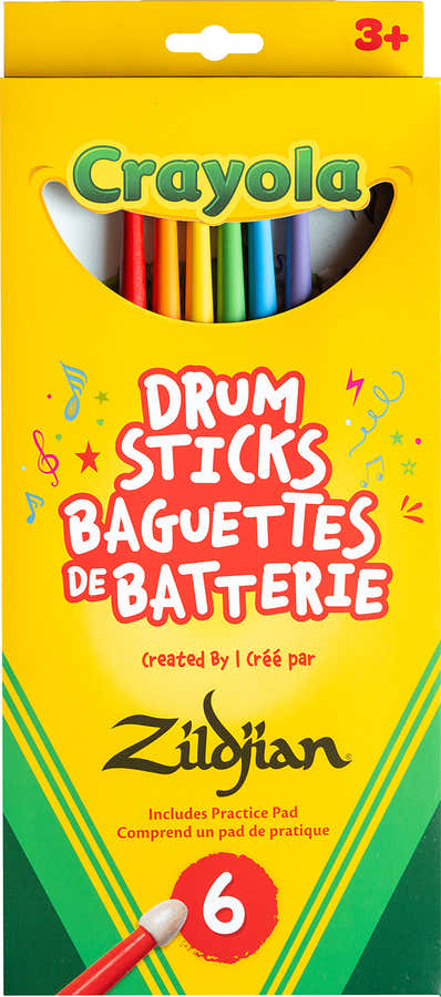 ZKIDS Pack Crayola 6 Bacchette + pad